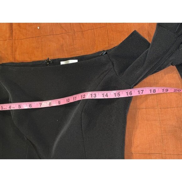 Milly Black Off-Shoulder Bell Sleeves Elegant Design Women's Dress Size 6 - Picture 7 of 9